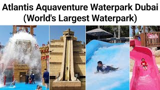 Atlantis Aquaventure Dubai Worlds Largest Waterpark  Thrilling Water Slides  Best Waterpark [upl. by Polly82]