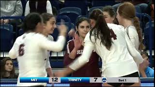 Trinity University vs MIT NCAA Volleyball Qtr final 2022 [upl. by Carry377]