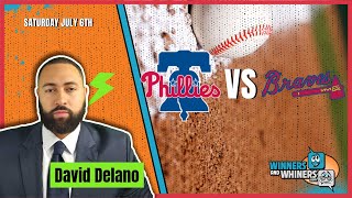 Saturday Free MLB Betting Pick Philadelphia Phillies vs Atlanta Braves 7624 from David Delano [upl. by Eednam861]