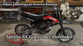 Aprilia Sx Goes 116cc Parmakit │Kone osissa heti  Uusi Kampiakseli [upl. by Camile823]