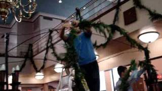 Shavuos Decorations Go Up at KAJ  Breuers [upl. by Arbma]