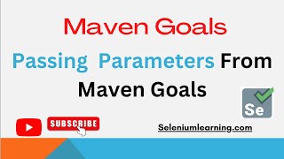 How to pass parameter from Maven Goals  Run config [upl. by Glen]