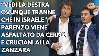 PARENZO VIENE ASFALTATO IN LIVE DA CERNO E CRUCIANI LIVE REACTION [upl. by Kelton]