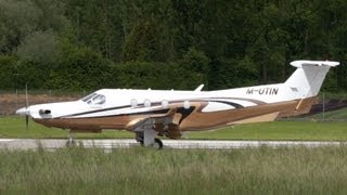 Pilatus PC12 MUTIN Take Off  Bern Airport [upl. by Leivad]