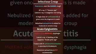 Infectious Croup vs Acute Epiglottitis [upl. by Epoh547]