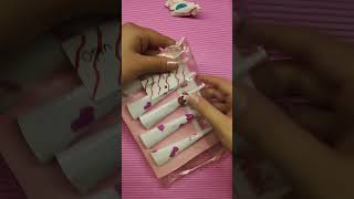 Nails Blind bag ASMR Shorts Nails Subscribe Pink DIY [upl. by Rozina]