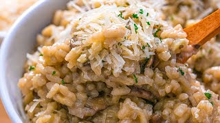 Easy Mushroom Risotto Recipe For Beginners How To Cook A Perfect Risotto [upl. by Zellner]