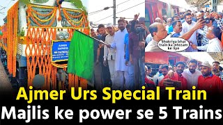 Ajmer Urs Special Train ko Nampally MLA Majid Hussain ne flag off kare Nampally Railway station pe [upl. by Nivloc]