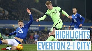 HIGHLIGHTS  Everton 21 City  Capital One Cup Semi Final 1st Leg [upl. by Whitby]