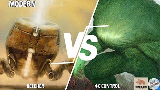 Belcher VS 4C Control MTG Modern Magic Con Chicago Prep [upl. by Ennahgem]