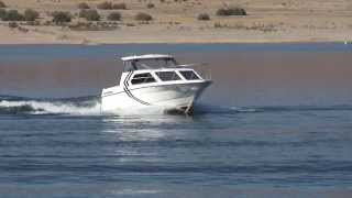 1994 Bayliner 2452 Express Cruiser Lake Test Boulder Boats Lake Mead [upl. by Ellebanna]