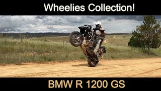 R 1200 GS Wheelies Collection r1200GS R1250GS wheelies [upl. by Doria]