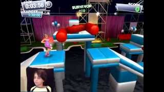 Wipeout Game Round 3 Dad Vs 8 Year Old Son [upl. by Atoiganap]