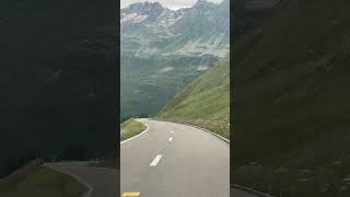 Driving down the Oberalp Pass in Swiss Alps [upl. by Atteuqahc416]