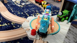 BRIO World POV 4K  Playroom Adventures Ultimate BRIO Wooden Train Track Build and Toy Ride Along [upl. by Gnat]