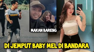 BABY MEL JEMPUT AKANG MV DI BANDARA PULANG DARI THAILAND [upl. by Hulen135]