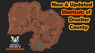 All the NEW SHORTCUTS of the UPDATED Drucker County  State of Decay 2 [upl. by Norrv]