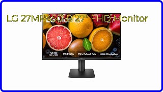 REVIEW 2024 LG 27MP450B 27quot FHD Monitor ESSENTIAL details [upl. by Ruhtracm]