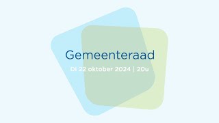 Gemeenteraad Halle  22 oktober 2024 [upl. by Nellahs898]