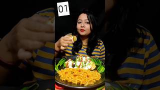 Eating noodles amp dahipuri within 60 seconds shorts eatingchallenge ppeats asmr [upl. by Kerr]