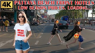 Pattaya Beach Road Beach Front Hotels with decreasing prices 2024 May Thailand [upl. by Autry]