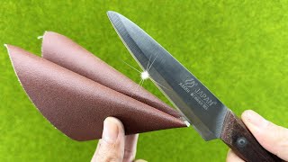 Razor Sharp Sharpen a Knife in 3 Minutes With This Method [upl. by Stoops]