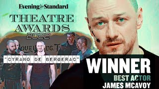 James McAvoy wins 2022 Best Actor for quot Cyrano de Bergerac quot  Live Moments [upl. by Aelam]