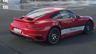 2016 Porsche 911 Turbo S  Exhaust sound Acceleration and Driving [upl. by Easlehc145]