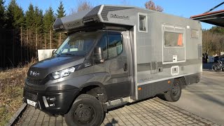 Bimobil EX412 mit Terrasse 2021 Iveco Daily 4x4 Offroad Wohnmobil Made in Bavaria Germany [upl. by Airetnuhs]