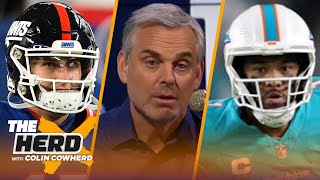 Tommy DeVito wins third straight game why Dolphins are not trustworthy  NFL  THE HERD [upl. by Janot]