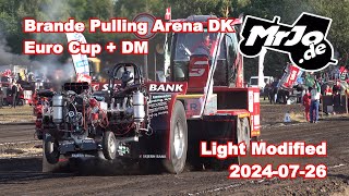 Euro Cup  DM Light Modified Tractor Pulling Brande 2024 by MrJo [upl. by Ahseirej]