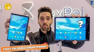 FlexPai Foldable Smartphone Hands On  This Is Really AMAZING [upl. by Derdlim]