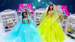 Princess Jasmine Belle Barbie Doll Jewelry Accessories Dress up [upl. by Bryn723]