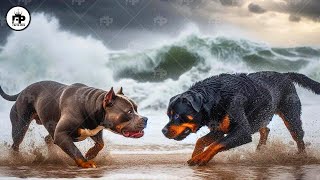 Rottweiler vs Pitbull Terrier Dog  Ultimate Dog Comparison [upl. by Gnet]