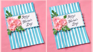 Teachers Day Greeting Card Making Ideas  Teachers Day Ka Card  Teachers Day Card Idea [upl. by Venterea411]