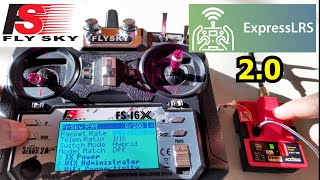 Flysky FSI6X Open Tx ExpressLRS 20 Walkthrough with Frsky R9M [upl. by Lamahj]