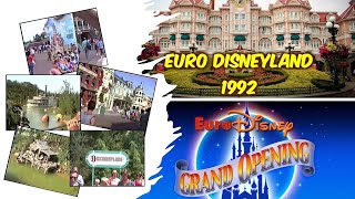 Euro Disneyland Paris in 1992 the year of grand opening [upl. by Sirdna]