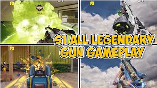 S1 All Legendary Guns Gameplay Kill Effect Inspection Codm 2024 Leaks [upl. by Regen]