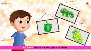 Green Colour Song For Kids  Rhymes on Colour by Periwinkle [upl. by Khan]