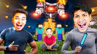 Herobrines Monster Attacked Us ​ Ender Dragon Vs The Bangla Gamer Ep17 [upl. by Yeldahc]