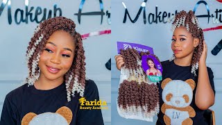 Jinsi ya kusuka Nywele mpya ya Crochet KISURA  Crochet hairstyle [upl. by Nosredneh]