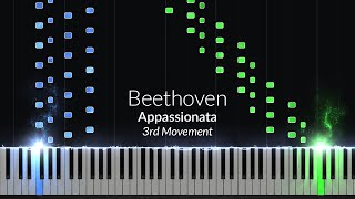 Beethoven  Appassionata 3rd Movement Op 57 No 23 Piano Tutorial [upl. by Brufsky80]