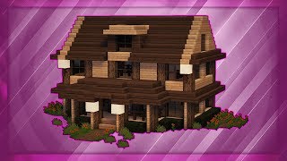 Minecraft How To Build A Cabin Tutorial 1 [upl. by Schreck]