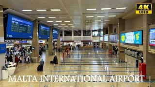 Malta International Airport MAL  My Experience in Malta  4K UHD  First Time in Malta [upl. by Hicks]