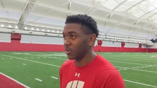 Watch now Badgers WR Keontez Lewis on transferring to Wisconsin [upl. by Lerak960]