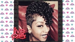 Curly Crochet Braids on Short Hair PreCurled [upl. by Northway88]