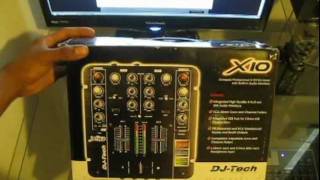 DJ Tech X10 USB DJ Mixer Unboxing First Impressions Video [upl. by Hicks]