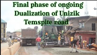 Final phase of ongoing Dualization of Unizik Temspite road [upl. by Aremahs]