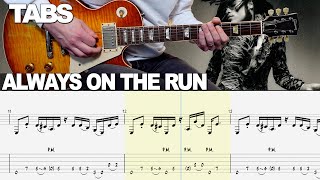 Lenny Kravitz  Always On The Run  Guitar cover WITH TABS [upl. by Avuha732]