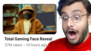 TOTAL GAMING AJJUBHAI FACE REVEAL REACTION [upl. by Toblat536]